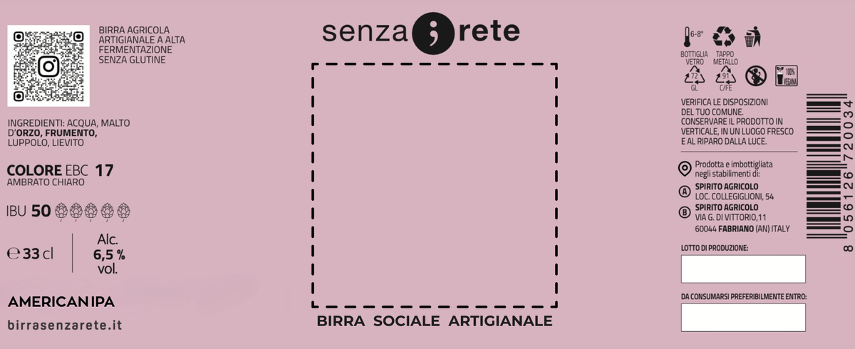 Etichetta rosa con lo spazio vuoto per la tua immagine